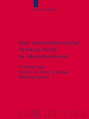 cover image of Der mittelalterliche Tristan-Stoff in Skandinavien